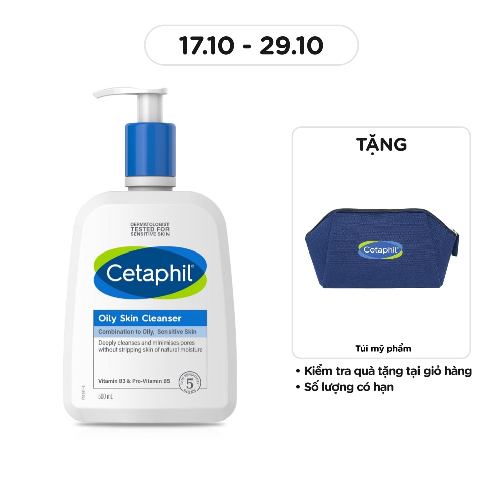 Sữa Rửa Mặt Cetaphil Oily Skin Cleanser 500ml