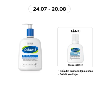 CETAPHIL Sữa Rửa Mặt Cetaphil Oily Skin Cleanser 500ml