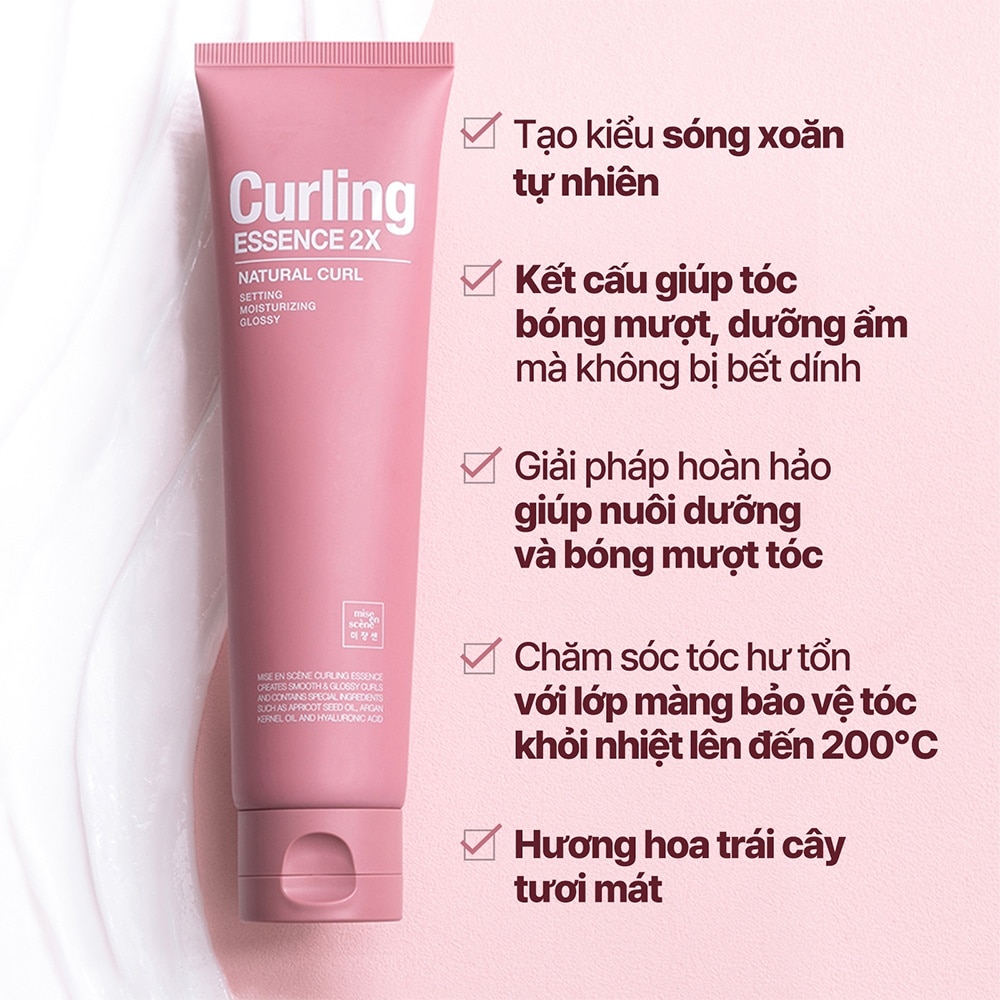 Kem Dưỡng Và Tạo Kiểu Tóc mise en scène Curling Essence 2X Natural Curl 150ml