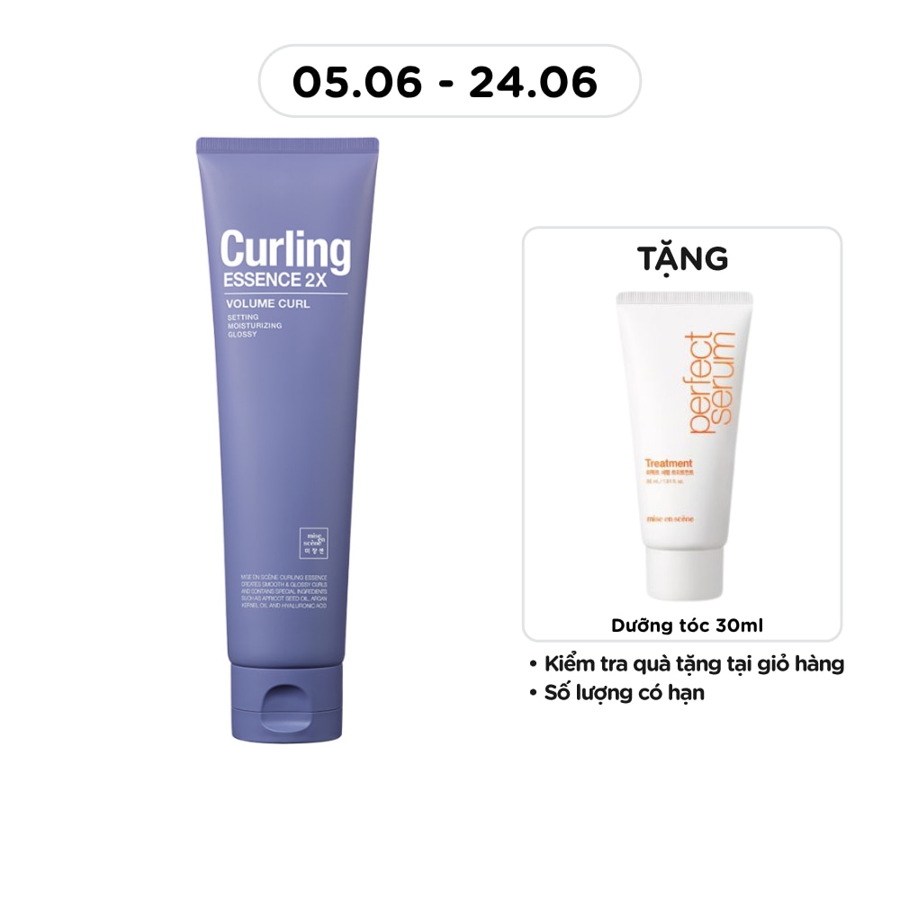 Kem Dưỡng Và Tạo Kiểu Tóc mise en scène Curling Essence 2X Volume Curl 150ml