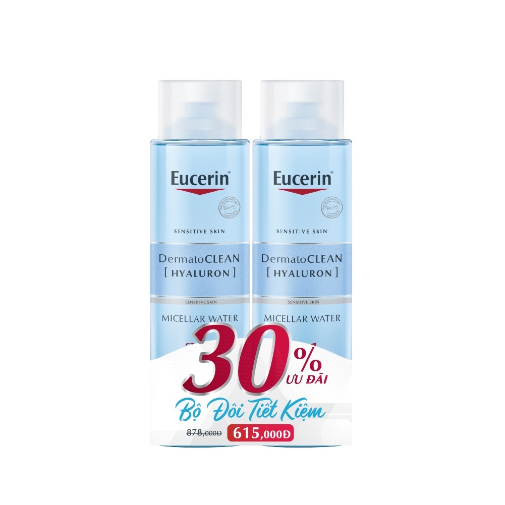 Combo Eucerin Nước Tẩy Trang Dermatoclean Micellar 3in1 400mlx2pcs image