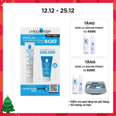 LA ROCHE POSAY Combo La Roche Posay Giảm Mụn (Kem Dưỡng Effaclar Duo+M 40ml + Gel Rửa Mặt 50ml)