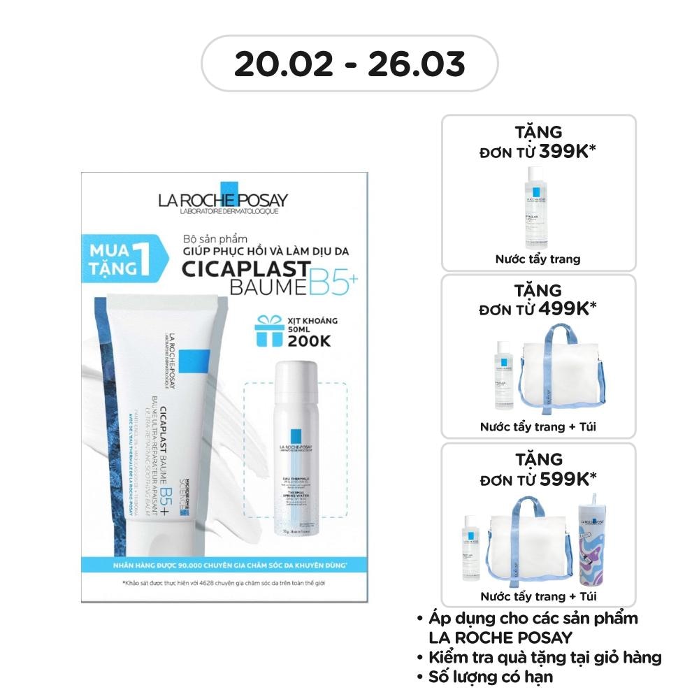 Combo La Roche Posay (Kem Dưỡng Cicaplast Baume B5+ 40ml + Xịt Khoáng 50ml)