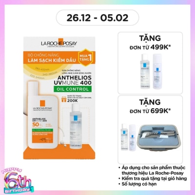 LA ROCHE POSAY Combo La Roche Posay (Sữa Chống Nắng 50ml + Tẩy Trang 50ml)