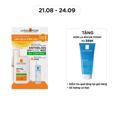 LA ROCHE POSAY Combo La Roche Posay (Sữa Chống Nắng 50ml + Tẩy Trang 50ml)