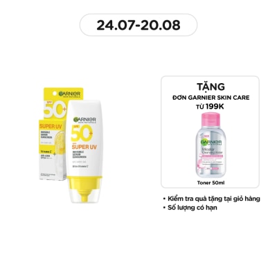 GARNIER Dưỡng Chất Chống Nắng Garnier Skin Naturals Super UV Invisible Serum Sunscreen 30ml