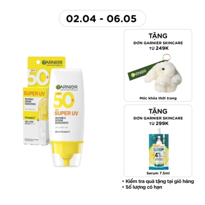 GARNIER - Dưỡng Chất Chống Nắng Garnier Skin Naturals Super UV Invisible Serum Sunscreen 30ml
