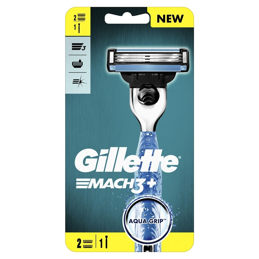 Dao Cạo Gillette Mach3+ (1 Cán Dao+ 2 Đầu Dao Cạo)