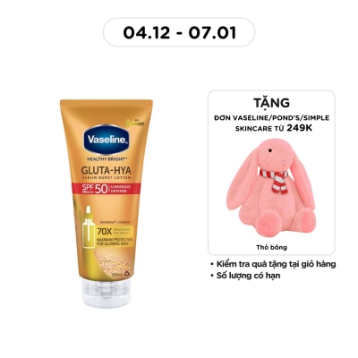 VASELINE Healthy Bright Gluta-Hya Serum Burst Lotion SPF50 PA+++ 260ml