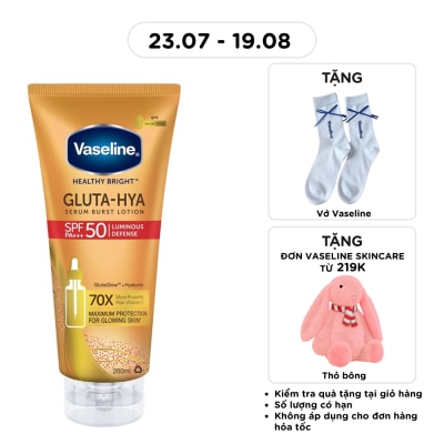 VASELINE - Healthy Bright Gluta-Hya Serum Burst Lotion SPF50 PA+++ 260ml image