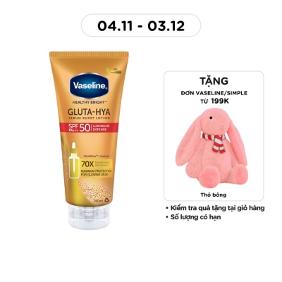 VASELINE Healthy Bright Gluta-Hya Serum Burst Lotion SPF50 PA+++ 260ml