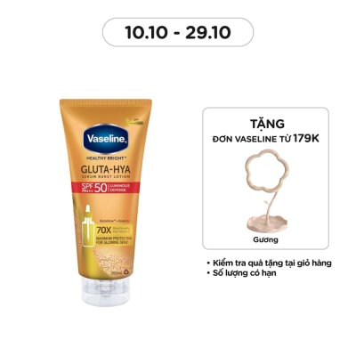 VASELINE Healthy Bright Gluta-Hya Serum Burst Lotion SPF50 PA+++ 260ml
