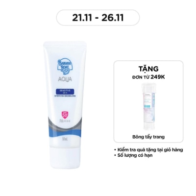 BANANA BOAT Kem Chống Nắng Banana Boat Aqua Sensitive Skin UV Protection Sunscreen Lotion SPF50+ PA++++ 50ml