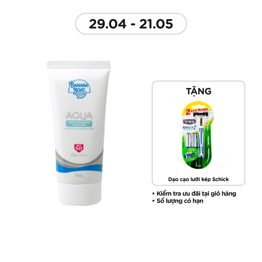 Aqua Long Wearing Moisture UV Protection Sunscreen Lotion SPF50+ PA++++ 50ml