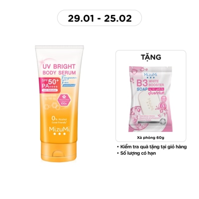MIZUMI Kem Chống Nắng Mizumi UV Bright Body Serum Fragrance Free SPF50+ PA++++ 180ml