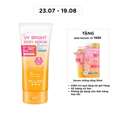 MIZUMI - Kem Chống Nắng Mizumi UV Bright Body Serum Fragrance Free SPF50+ PA++++ 180ml image