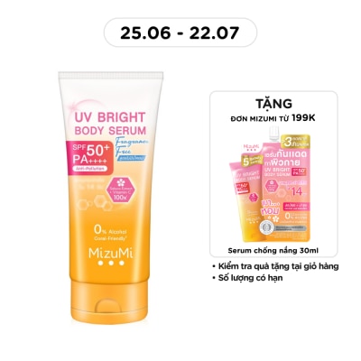 MIZUMI - Kem Chống Nắng Mizumi UV Bright Body Serum Fragrance Free SPF50+ PA++++ 180ml