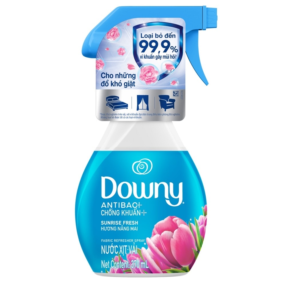 Nước Xịt Vải Downy Antibac+ Hương Nắng Mai 370ml