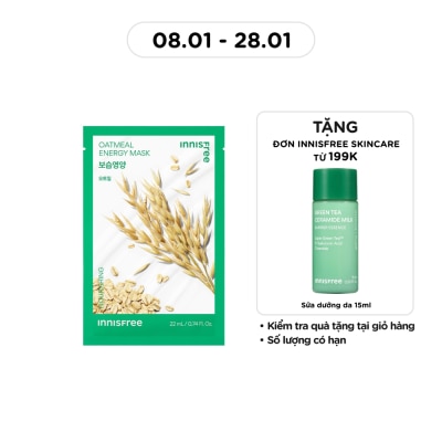 INNISFREE Mặt Nạ Innisfree Oatmeal Energy Mask 22ml