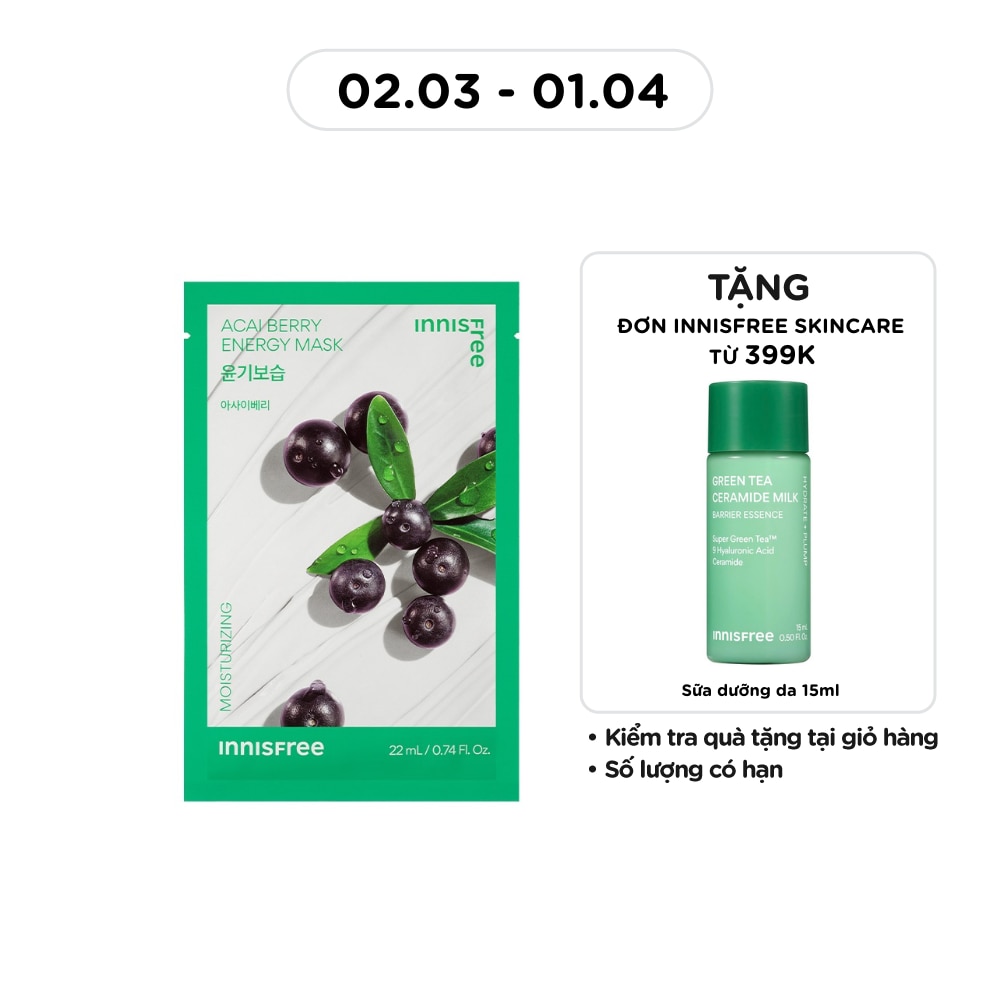 Mặt Nạ Innisfree Acai Berry Energy Mask 22ml