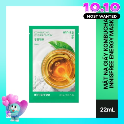 INNISFREE Mặt Nạ Innisfree Kombucha Energy Mask 22ml image