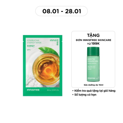 INNISFREE Mặt Nạ Innisfree Kombucha Energy Mask 22ml