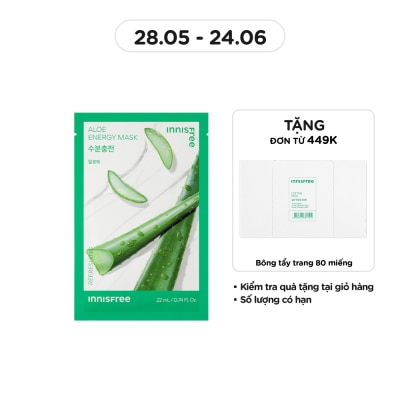 INNISFREE - Mặt Nạ Innisfree Aloe Energy Mask 22ml