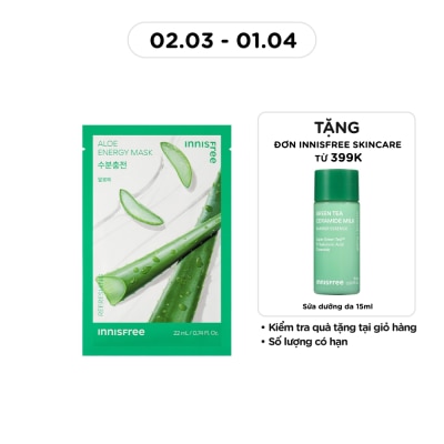 INNISFREE Mặt Nạ Innisfree Aloe Energy Mask 22ml