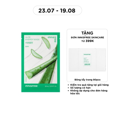 INNISFREE - Mặt Nạ Innisfree Aloe Energy Mask 22ml image
