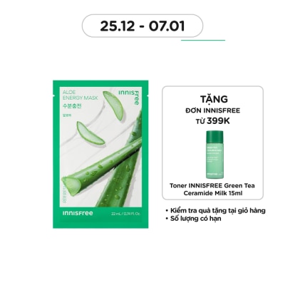 INNISFREE Mặt Nạ Innisfree Aloe Energy Mask 22ml