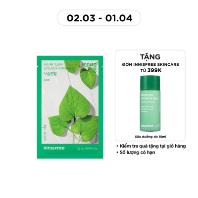 INNISFREE Mặt Nạ Innisfree Heartleaf Energy Mask 22ml