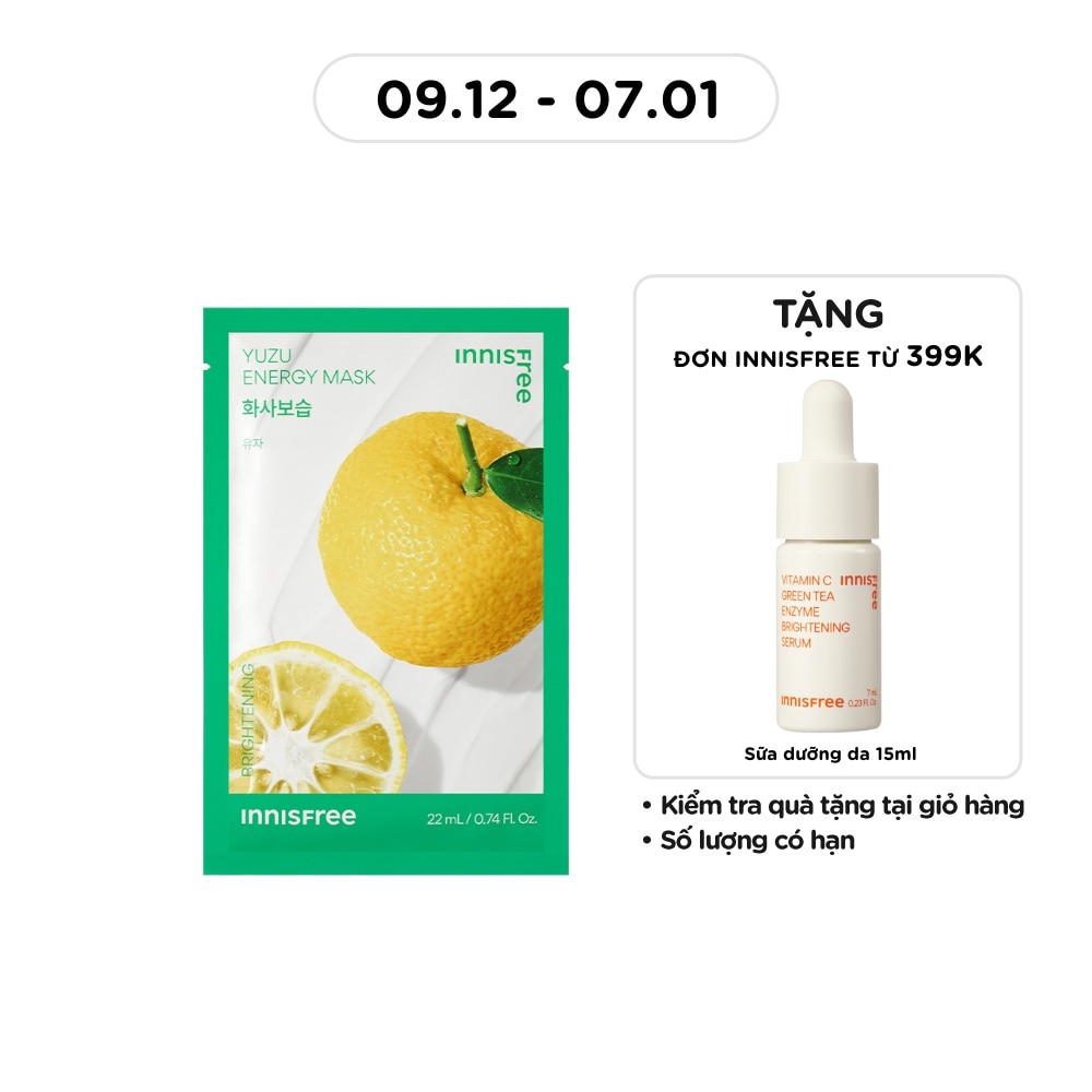Mặt Nạ Innisfree Yuzu Energy 22ml