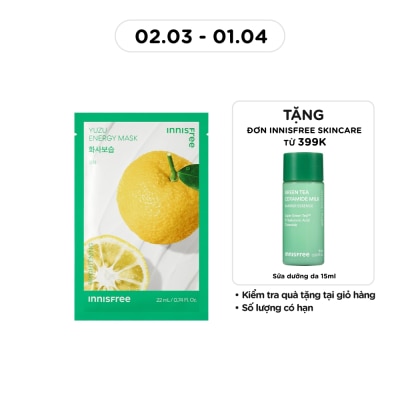INNISFREE Mặt Nạ Innisfree Yuzu Energy 22ml