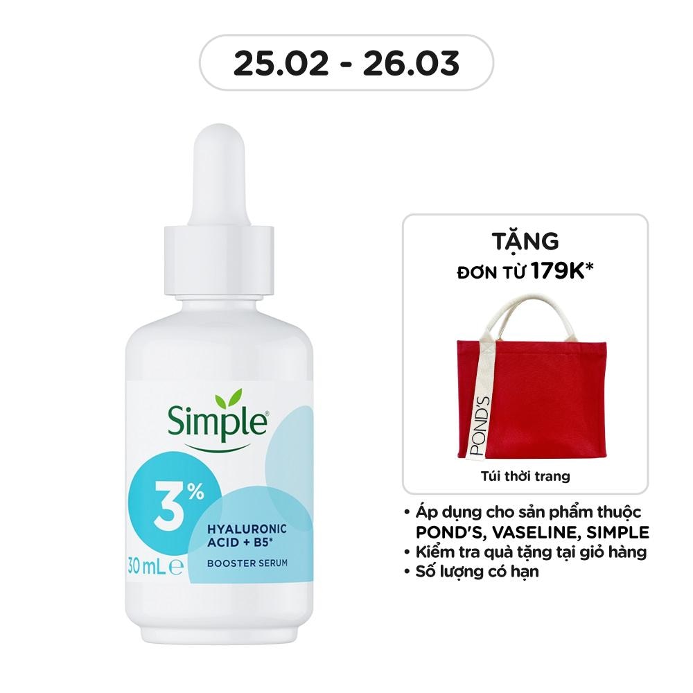 Tinh Chất Simple Hyaluronic Acid + B5* Booster 30ml