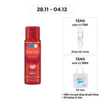 HADA LABO Dung Dịch Dưỡng Hada Labo Cải Thiện Các Dấu Hiệu Lão Hóa Da Pro-Aging Retinol B3 Lotion 170ml