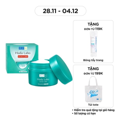 HADA LABO Gel Hada Labo Dưỡng Ẩm Cho Da Mụn, Nhạy Cảm Acne Care Calming Gel Cream 50g