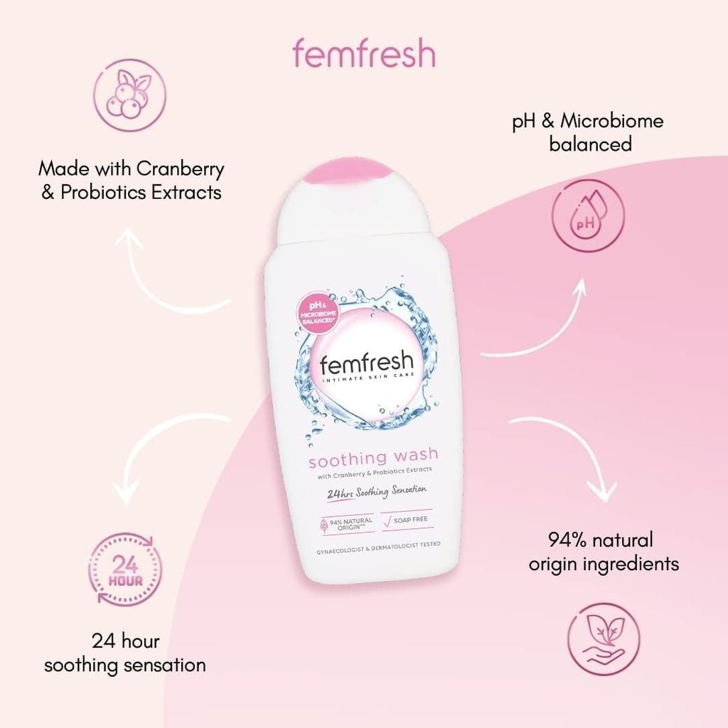 Dung Dịch Vệ Sinh Phụ Nữ Femfresh Intimate Skin Care Soothing Wash 250ml