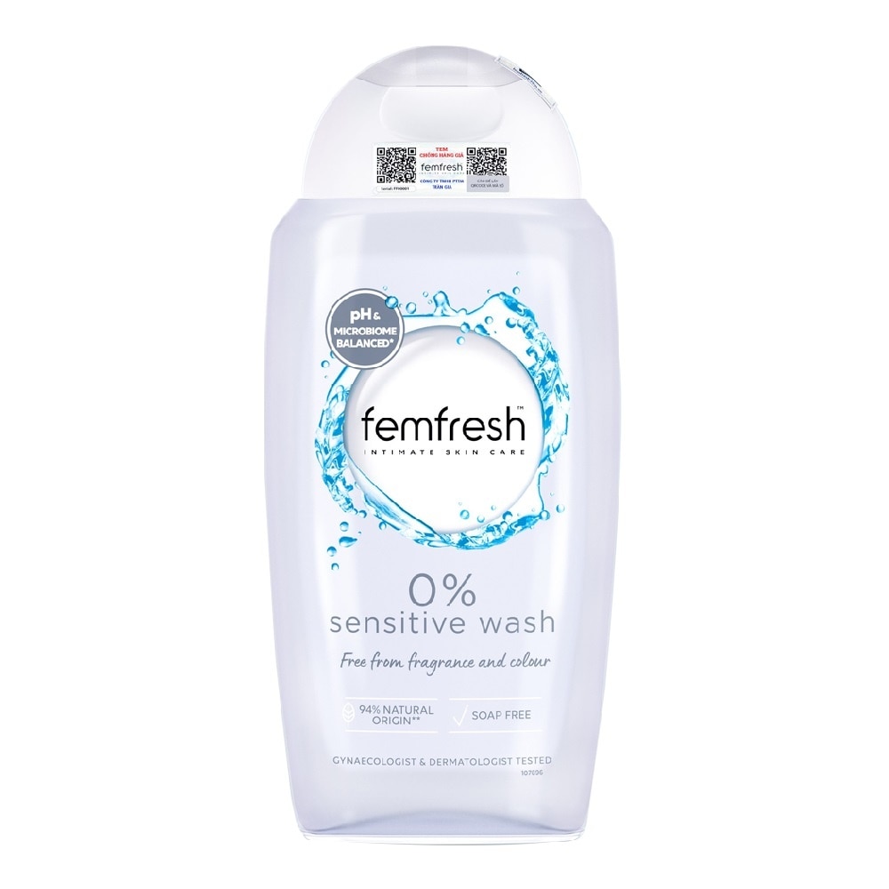 Dung Dịch Vệ Sinh Phụ Nữ Femfresh 0% Sensitive Intimate Wash 250ml