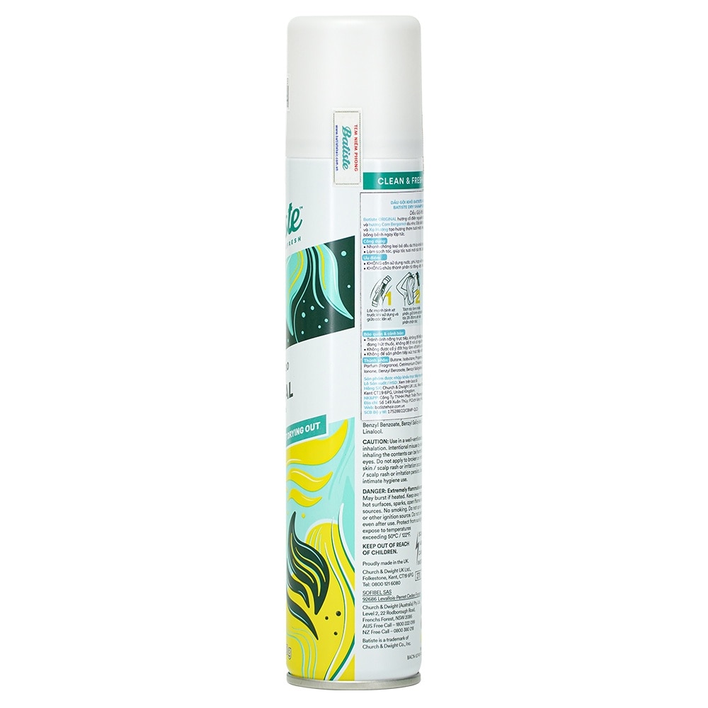 Batiste Dry Shampoo Original Classic Fresh 200ml