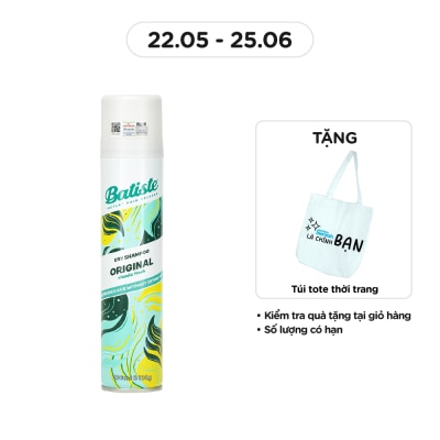 BATISTE Dầu Gội Khô Batiste Hương Cổ Điển Nguyên Bản 200ml
