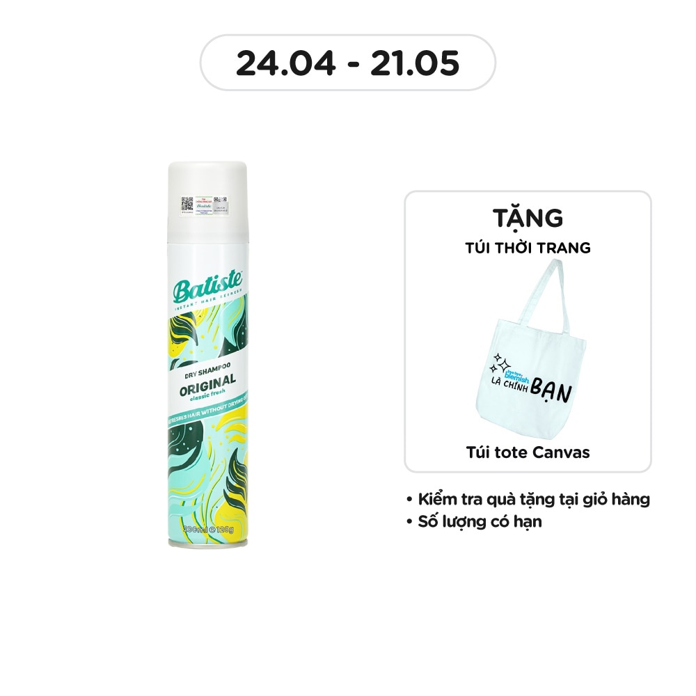 Dầu Gội Khô Batiste Hương Cổ Điển Nguyên Bản 200ml