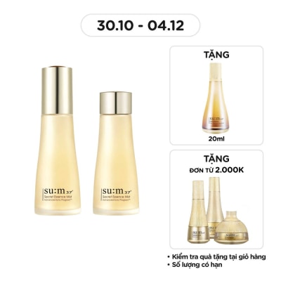 SU:M37º Xịt Khoáng Su:m37 Secret Essence Mist 60ml + 60ml