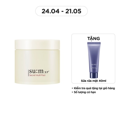 SU:M37º Bông Dưỡng Ẩm Su:m37 Chứa Dưỡng Chất Secret Multi Pad 160ml (70Pcs)