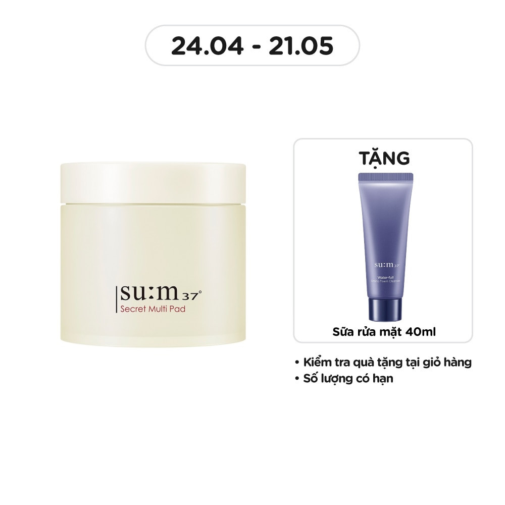 Bông Dưỡng Ẩm Su:m37 Chứa Dưỡng Chất Secret Multi Pad 160ml (70Pcs)