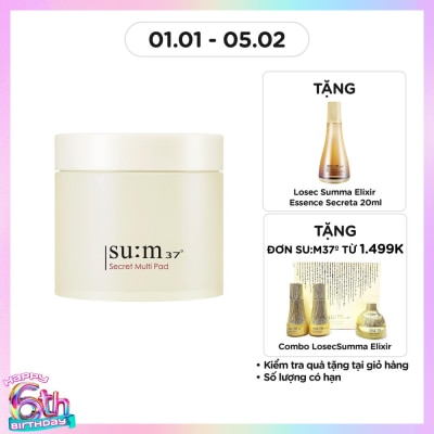 SU:M37º Bông Dưỡng Ẩm Su:m37 Chứa Dưỡng Chất Secret Multi Pad 160ml (70Pcs)