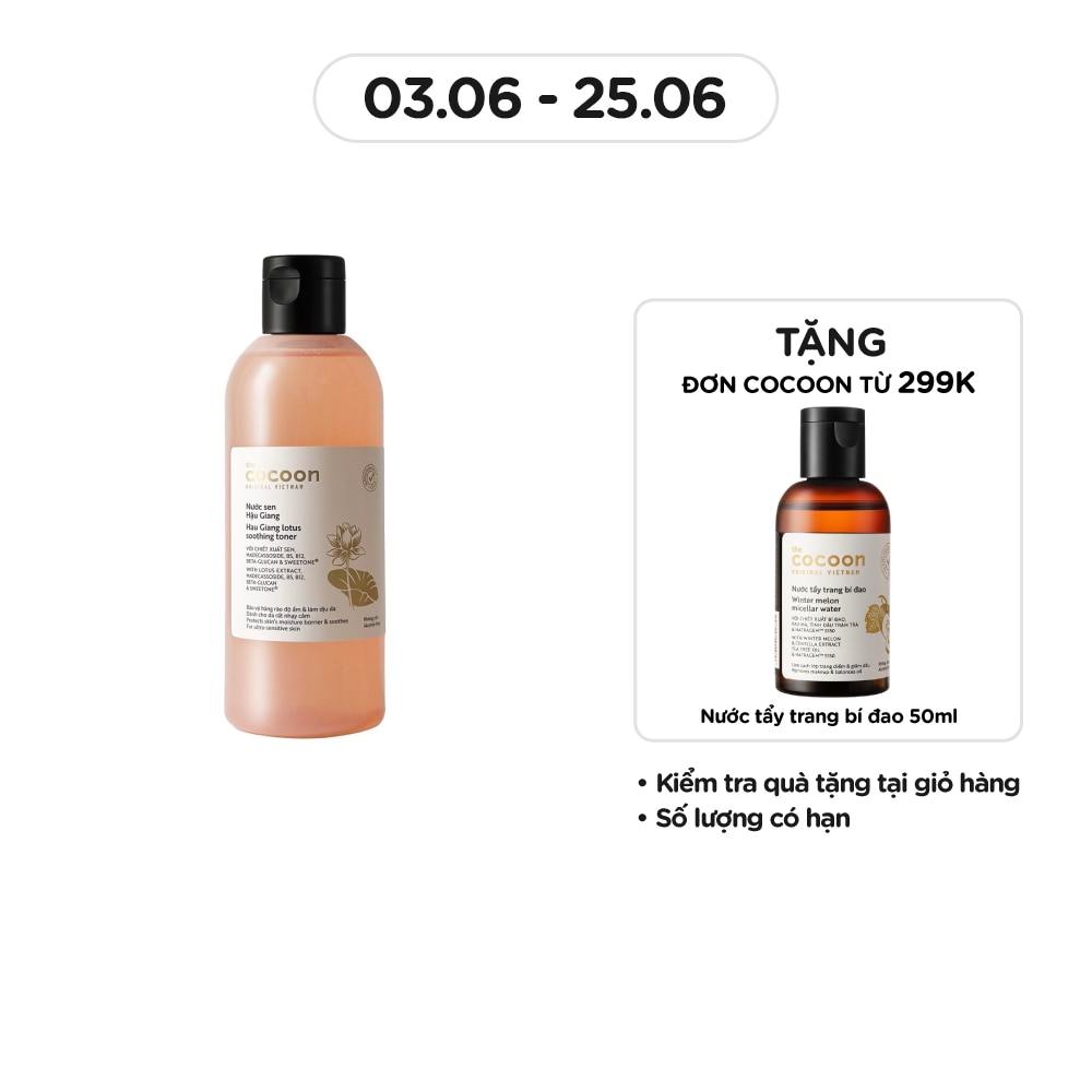 Nước Cân Bằng Cocoon Nước Sen Hậu Giang 310ml