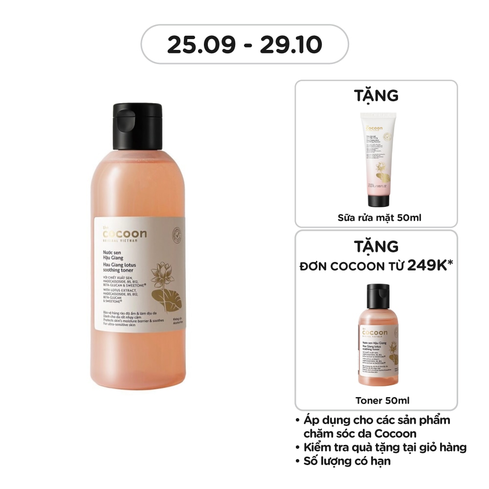 Nước Cân Bằng Cocoon Nước Sen Hậu Giang 310ml