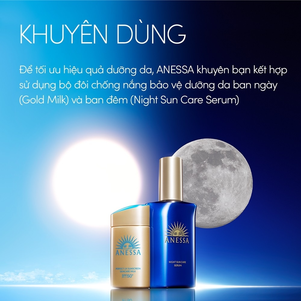 Serum Dưỡng Da Và Phục Hồi Da Sau Nắng Anessa Night Sun Care Serum 180ml