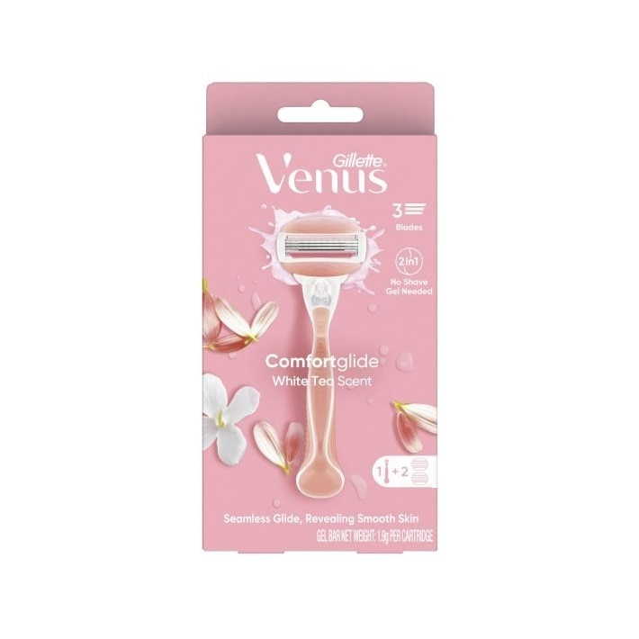 Dao Cạo Gillette Venus Comfortgilde Với Dải Bôi Trơn (1 Cán Dao+ 2 Đầu Dao Cạo)