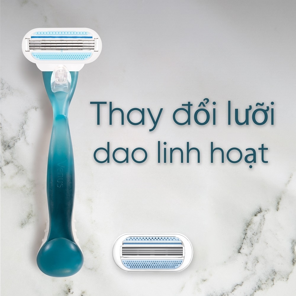 Dao Cạo Gillette Venus Smoooth (1 Cán Dao+ 2 Đầu Dao Cạo)
